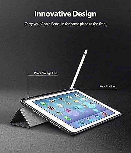 YIU Case for Ipad Air 3 10.5 Inch 2019 with Молив Holder, Lightweight Soft TPU Back and Trifold Stand Smart Cover, with Auto Sleep/Wake