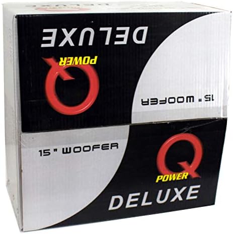 QPower QPF15 15 2200 W Deluxe Series DVC Автомобилни Аудио Subs Субуфери (2 опаковки)