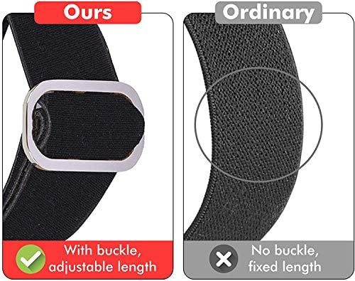 Съвместим за ANDFZ Smartwatch Band, Lamshaw Stretch Elastics Найлон Регулируема Взаимозаменяеми каишка Съвместим за ANDFZ T42 1.72/Geelyda Y20 Pro/OUFUNI T42 Smartwatch (черен)