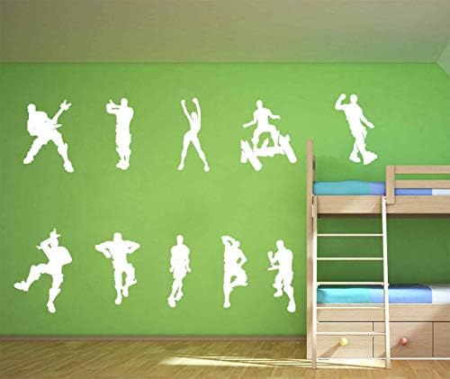 ALiQing Game Wall Decal Poster Music Skating Dancing Wall Stickers for Children Teenager Bedroom Playroom Wall Decoration (Blue)