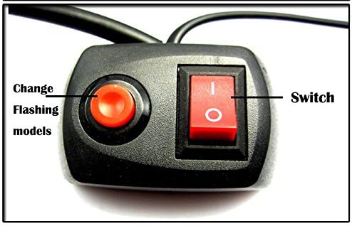 BININBOX 16 LED Car Police TrucK Strobe Спешно Warning 7 Мигащи Light Dash Lamp (синьо+червено)