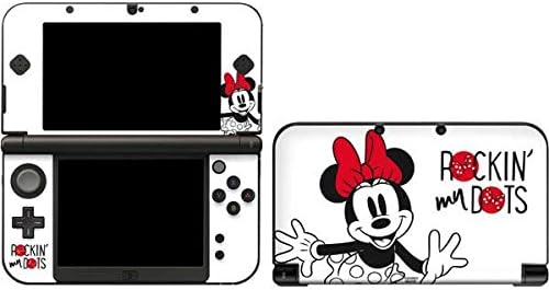 Skinit Decal Gaming Skin е Съвместим с 3DS XL 2015 - Официално лицензиран дизайн Disney Minnie Mouse Rockin My Точки