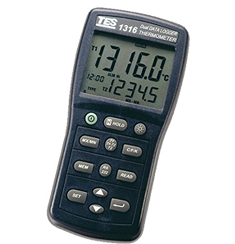 TES Instruments TES-1316 Цифрови данни дървар Термометър тип K, J, E, T, R, S, N