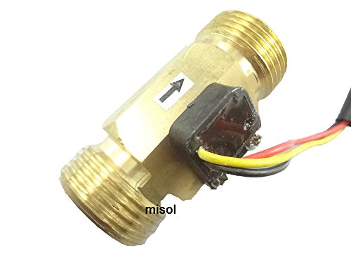 MISOL 1 бр. 3/4 DN20 Електронен Разходомер, 2-45L/M Електронен Сензор за Поток, Брояч Ключ