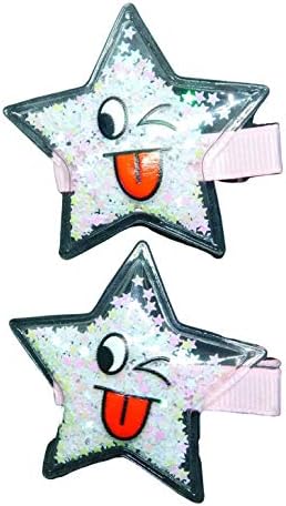 Звездата на конфети блясък - 2 бр. декорация за коса детска шнола за коса-аксесоари за момичета полагане