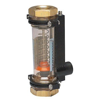 Cole-Parmer Вграден Разходомер на въздух/вода/N2, 10 GPM, Ключ, 1/2 NPT(F)