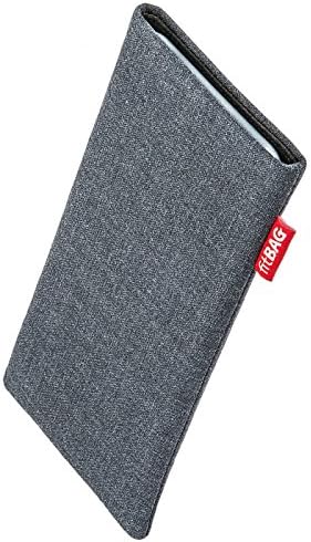 fitBAG Jive Gray Custom Tailored Sleeve for Xiaomi Mi9T Pro/Mi 9T Pro | Made in Germany | Fine Suit Fabric