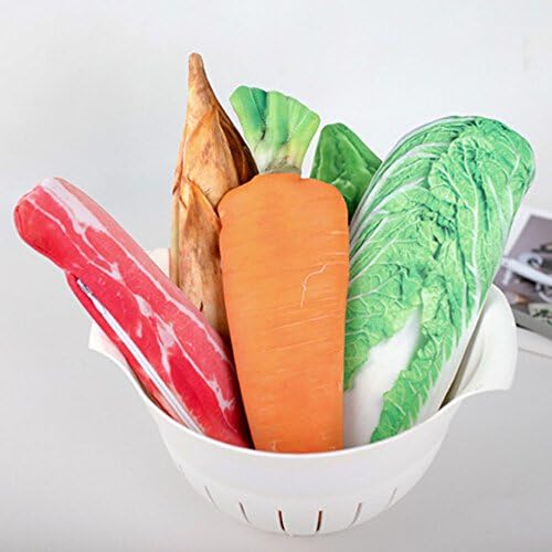 Смешно живи Творчески Моделиране Зеленчуци Притежателите на Моливи, Уникални Чанти Косметичка Мазна Свинско