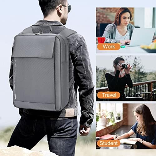 LANDICI Travel Laptop Backpack,Slim Business Work Commuter Back Pack for Men Women,Waterproof College School