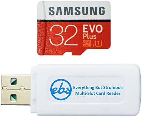 Samsung 32GB Evo Plus Micro SDHC Карта с памет Работи с Kodak Printomatic, Kodak Smile, Kodak Smile Classic Instant Film Camera (MB-MC32G) Комплект с (1) за Всички, с изключение на Стромболи microSD Card Reader