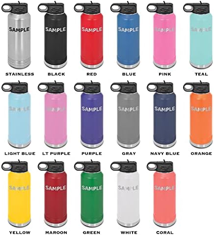 Bichon Dad Laser Graved Water Bottle Customizable Polar Camel Stainless Steel Many Colors Sizes with Straw