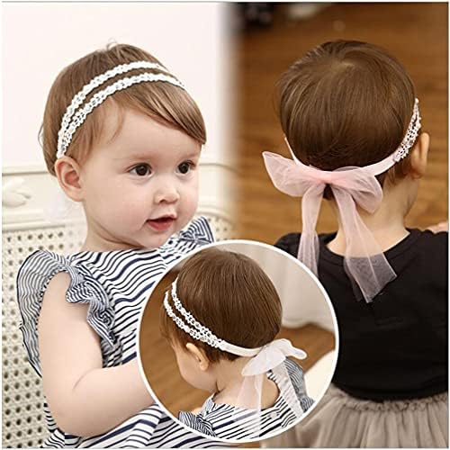 Baby Girl Супер Еластични Headband,Cotton Дантела Toddler Hair Band,Бебе Софт Turban Hair Accessories Set