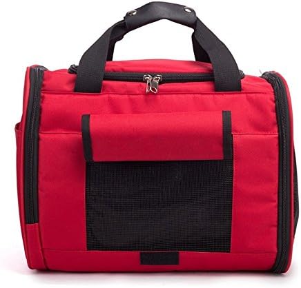 YADSHENG Пет Bag Red Oxford High-Grade Пет Bag Dog Out Travel Pack Portable Мъкна Леки, Дишащи Сапани
