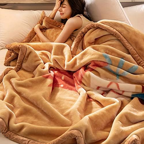 Одеало LIUDINGDING утолщает топло зимно градините или коралово флисовое одеяло Одеяло фланелен кърпи (цвят