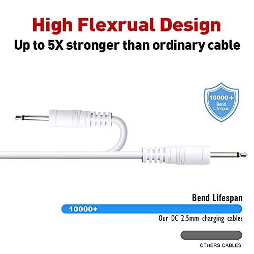 Преносимото кабел dc 2,5 mm 31 (80 см) 2 опаковки