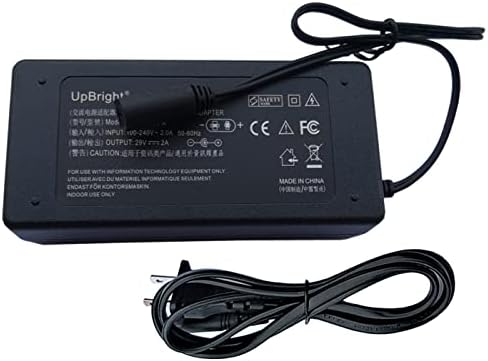 UpBright 29V 2A 2-зубец ac адаптер е Съвместим с модел EK-A290020 YH-A290015 YH-A290020-C YH-A290020 DLC-P