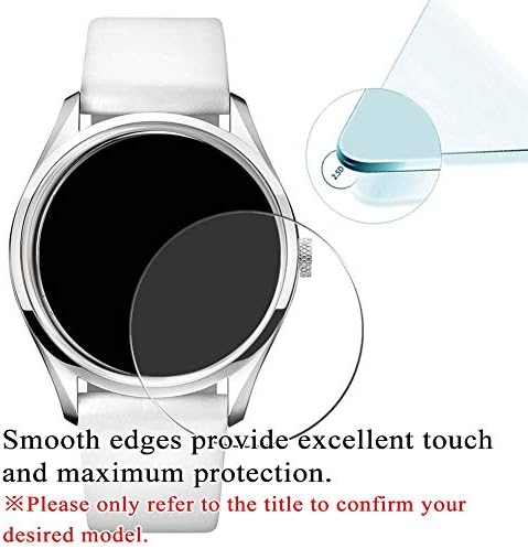 [3 Pack] Synvy Закалено стъкло Протектор на екрана, Съвместим с Гага MILANO 7010.07 9H Филм Smartwatch Смарт