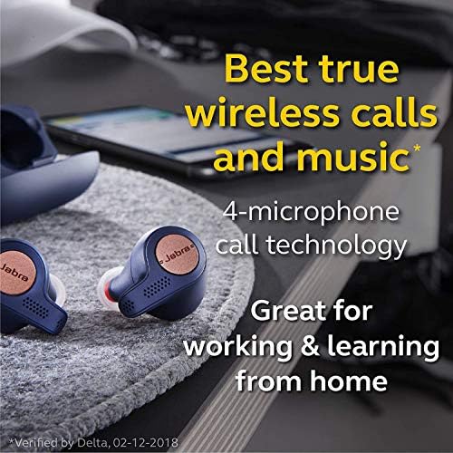 Jabra Elite Active 65t накрайници за уши – True Wireless накрайници за уши Charging with Case, Titanium Black – Bluetooth слушалки с надеждна засаждане и превъзходен звук, дълъг живот на батерията и м?