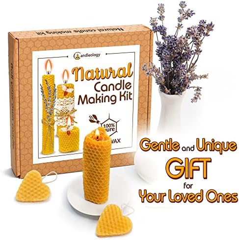 Комплект за направата на свещи от Пчелен восък - All-Inclusive САМ Свещ Making Kit for Adults and Kids -