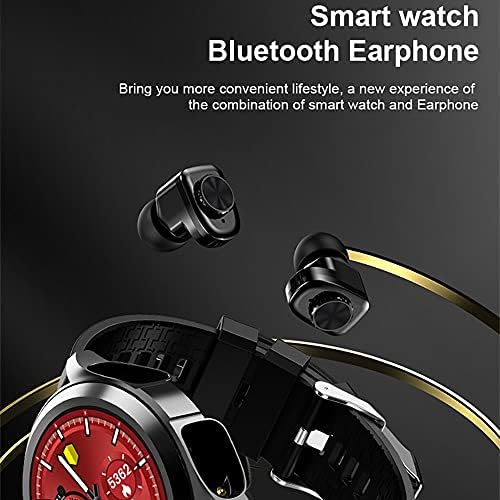 Смарт Часовници Мъжки Smartwatch TWS 2 в 1 hi-fi системи Стерео Безжични Слушалки Bluetooth Combo Телефонно