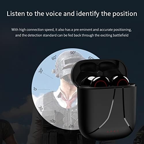 PPgejGEK Безжични Слушалки Bluetooth 5.0, Умни Шумоподавляющие ушите с Зарядно Калъф и Вграден Микрофон,