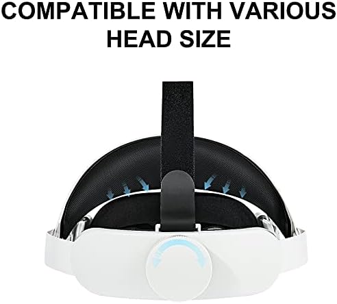iovroigo Регулируема Halo каишка, Подходящ за очила Oculus Quest 2 VR Главоболие, колани Увеличават Помощни