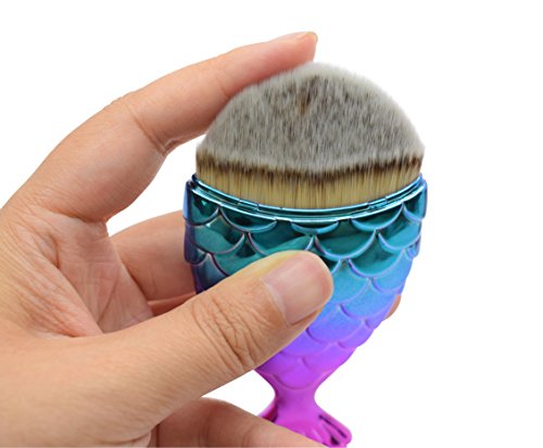 JJMG Нова Четка за грим Риби, Везни Make Up Design Brush Fishtail Mermaid Bottom Blush Powder Brush Cream
