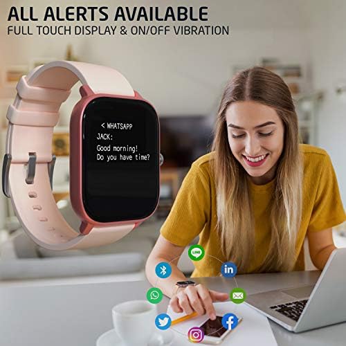 PowerLocus Smartwatch Activity Tracker, Водоустойчив смарт часовник с пульсометром, Шагомером, Bluetooth,