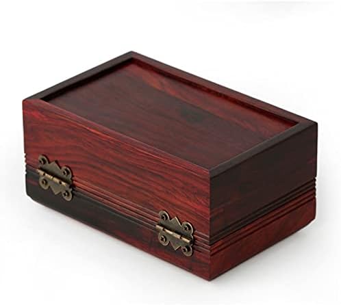 YKBTP Ретро издълбани стил от Дърво ковчег за бижута Колие Кутия за съхранение за Носене в Ковчег за бижута (цвят : A, размер : един размер)