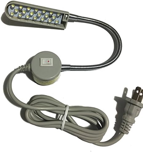 Шевна машина 20-bulb LED Light с Магнитен Монтаж основание и приставка адаптер за променлив ток