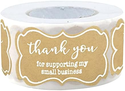 LIANGLIN WU Етикети, Печати, 250 бр Благодаря за Подкрепата на Моя Малък Бизнес Етикети Ръчно Печене Опаковка