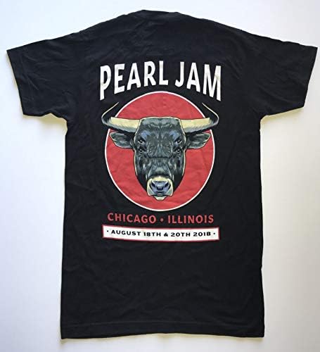 Тениска Pearl Jam chicago wrigley field 2018 tour medium 8/18 8/20 bulls лого