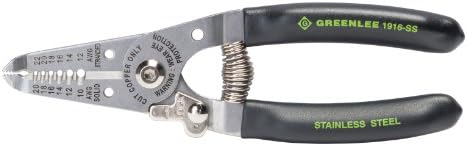 Greenlee Hand Tools Stainless Steel Wire Стриптизьорка (1916-SS), 10-20AWG