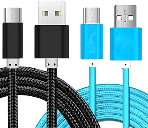[2 pack] iEugen Micro USB Кабел, 5 Метра Micro USB Бързо Зареждане ac Кабел за Зареждане Найлонова Оплетка
