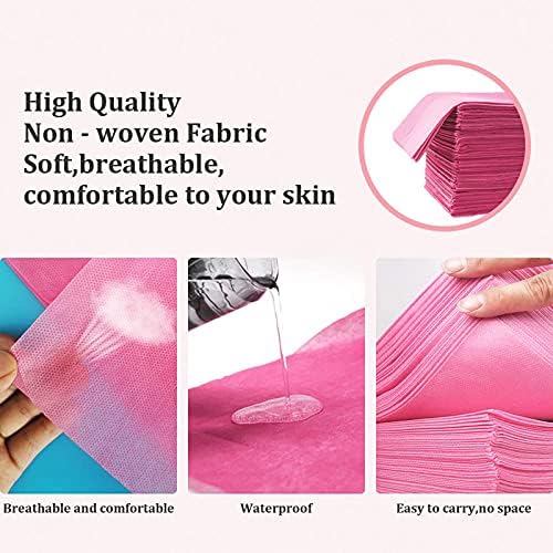 ZFAZF 60 Pcs 80x200cm Washing Fiber Sheet, Spa Disposable Bed Linen Non-Нетъкан Waterproof Anti-Oil for