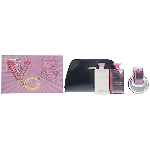 Bvlgari Omnia Pink Sapphire By Bvlgari 4 Piece Gift Set - 2.2 Oz Eau De Toilette Spray, 2.5 Oz Body Лосион,