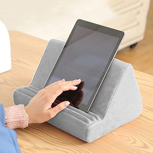hefeilzmy Tablet Pillow Stand for Ipad,Pillow Soft Pad for Lap with Pocket Multi-Angle Soft Pillow Lap Stand
