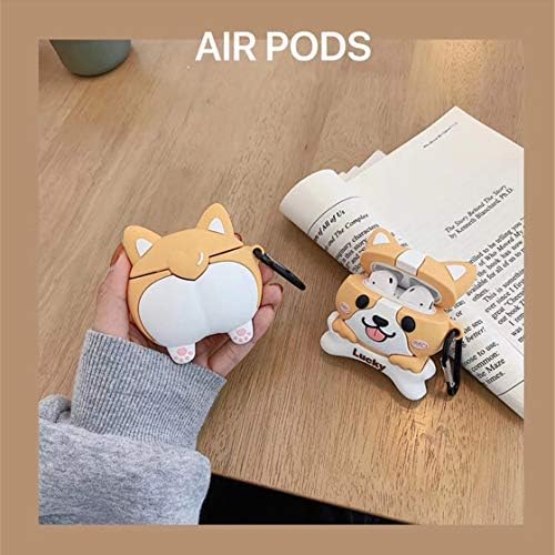 Coralogo за Airpods 1/2 Сладък Калъф, 3D Карикатура на Животните с Характер Мек Силиконов Airpod Кожата на Кучето Забавен Готин Ключодържател Дизайн на Аксесоари за Покриване н?