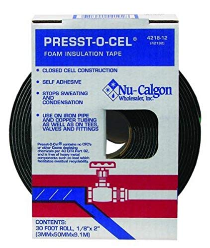 Nu-Calgon 4218-12 Perma-Wrap Foam Insulation Лента, 2? x 1/8? x 30 Roll-Dispenser Package