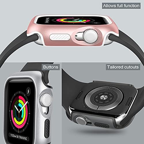 3 пакет(и)са за Съвместимостта на Apple Watch Калъф 40 мм серия 6 5 4 SE, двуслойни Цвят може да бъде Заменен