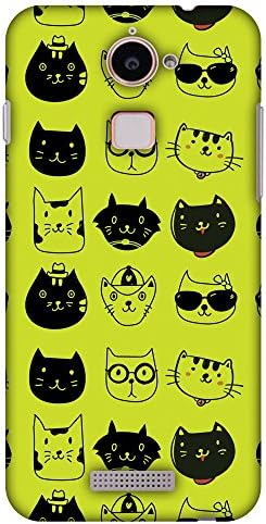AMZER Slim Handcrafted Designer Printed Hard Shell Case for Coolpad Note 3 Lite - Cat Party