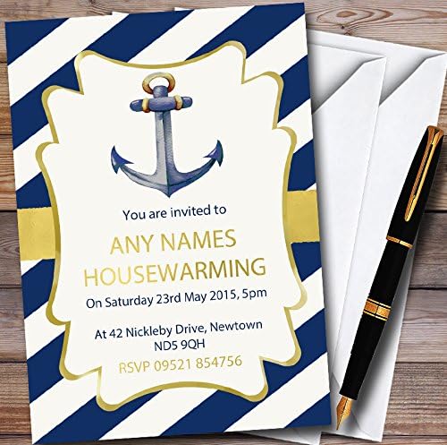Котва Морски Персонални Покани На Housewarming