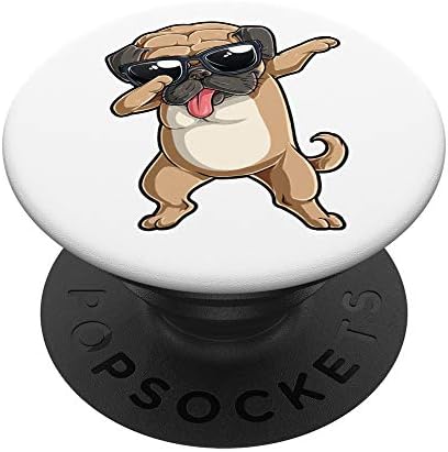 Dabbing Pug Смешни Момчета Момичета Потупване Dance Puppy Dog Влюбените Gift PopSockets PopGrip: Замяна дръжка за телефони и Таблети