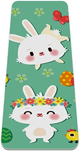 Siebzeh Rabbit Premium Thick Yoga Mat Eco Friendly Rubber Health&Fitness Non Slip Mat for All Types of Exercise