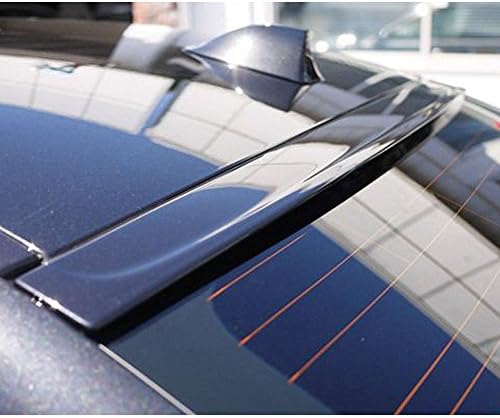 IKON MOTORSPORTS, Спойлер На покрива е Съвместим с 2011- BMW 5 Series F10 Седан, 4-Врати, 3D Стил Оцветени #381 Lemans Син металик ABS Капак и задното крило на Палубата