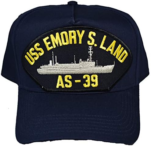 ЕО USS Emory S. Land AS-39 HAT - Тъмно син - Ветеранский бизнес