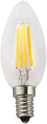 Царевичен крушка 10ШТ Led свещ Лампа с нажежаема жичка 4W Ce Rohs Ra> 80 направления Led 85-265 В (цвят : студено бяло 6000 К, размер : дръпнете опашката)